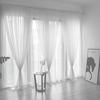 Leaves Sheer Curtain Tulle Window Voile Drape 1 Panel Fabric
