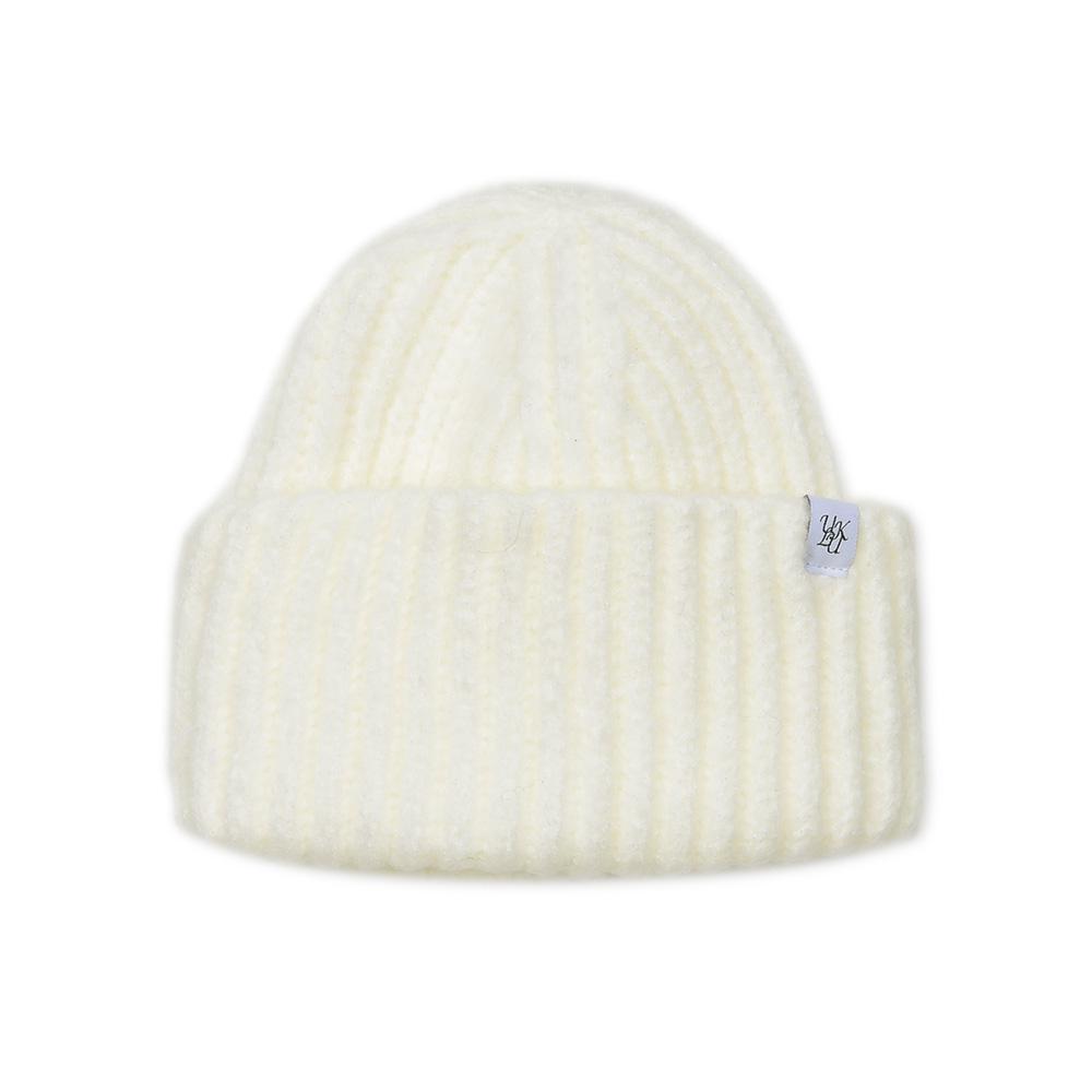 ULUK Lucida White Label Basic Thick Knitting Beanie_Ivory