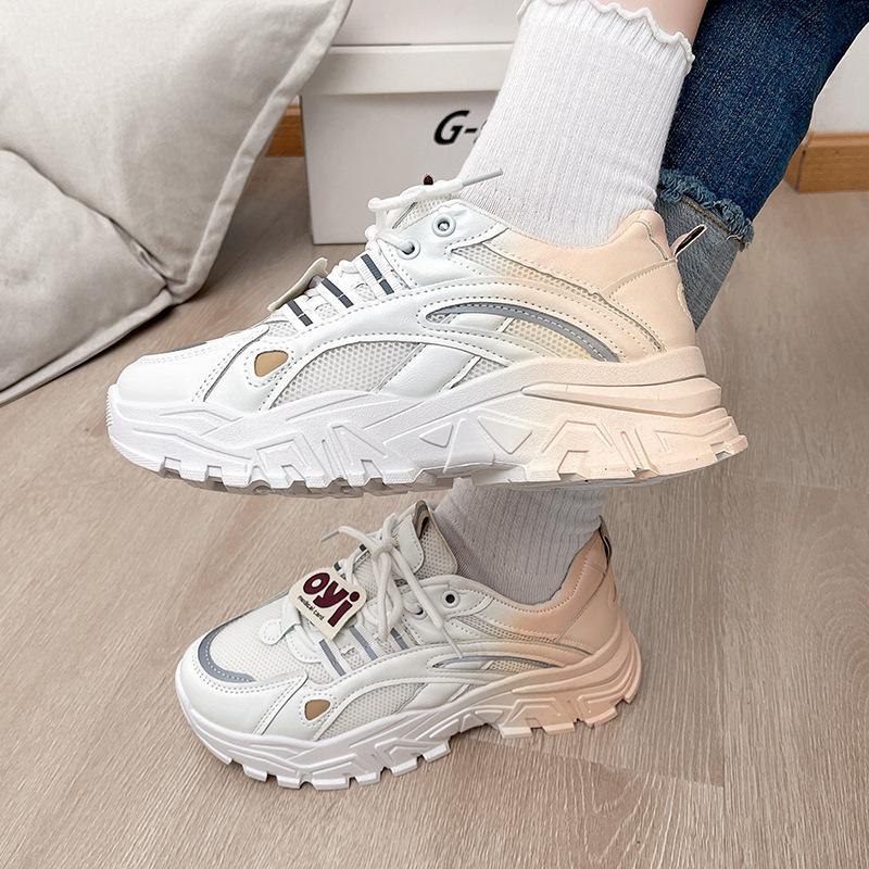 

Женские кроссовки Small Dad Shoes, меняющие цвет, новые летние модели, универсальные женские кроссовки 40 темно-коричневого