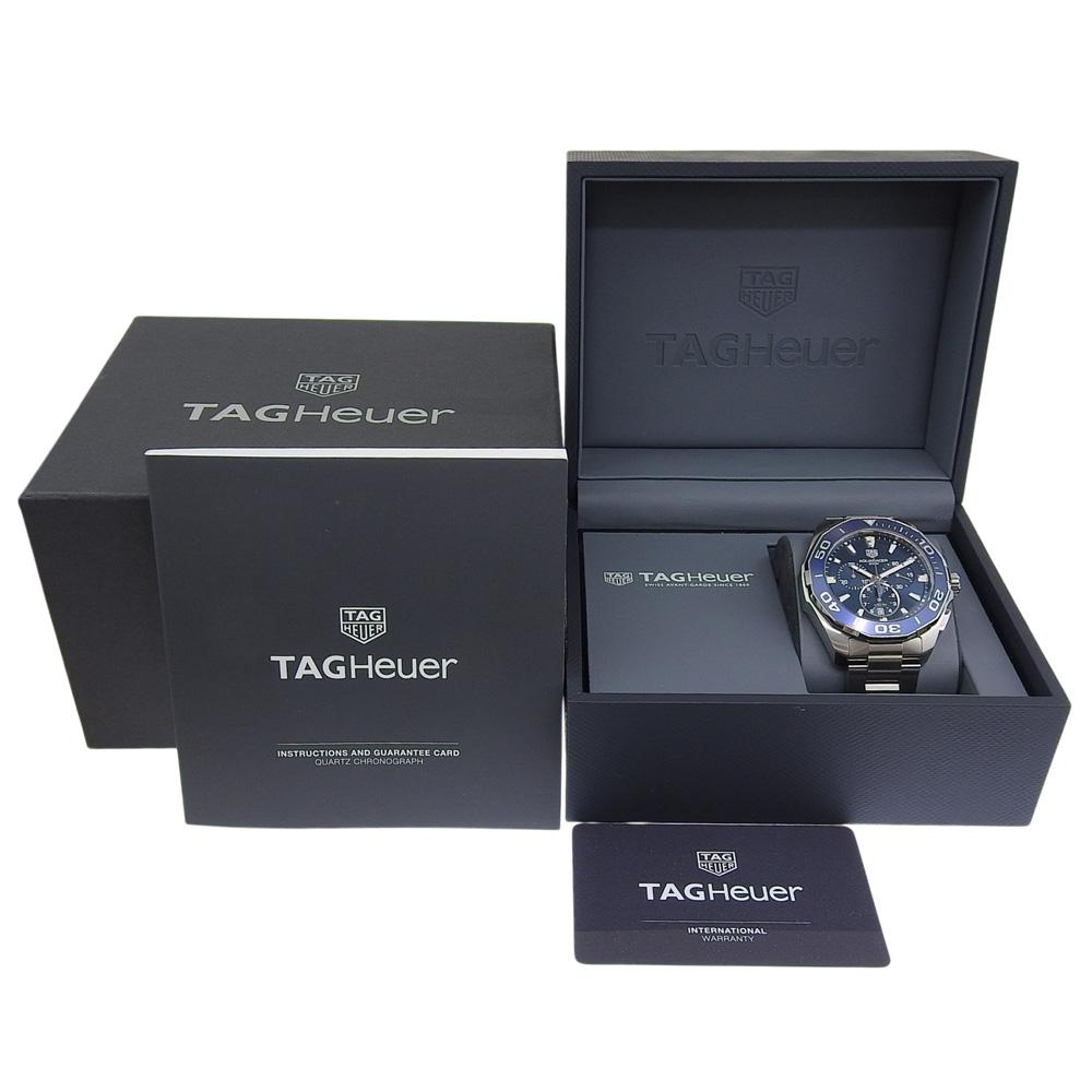 Tag Heuer Aqua Racer 300M Watches CAY118B.BA0927 NavyDial Stainless Steel Quartz Chronograph Mens Used