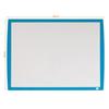 Tableau blanc magnétique - nobo - 585 x 430 mm - cadre bleu - accessoires inclus - décoration murale