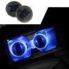 2X Auto Led Car Cup Holder Bottom Pad LED Hub Lamp Cover Trim Atmosphere Lamp Welcome Light Anti-slip Mat Colorful Light Coaster