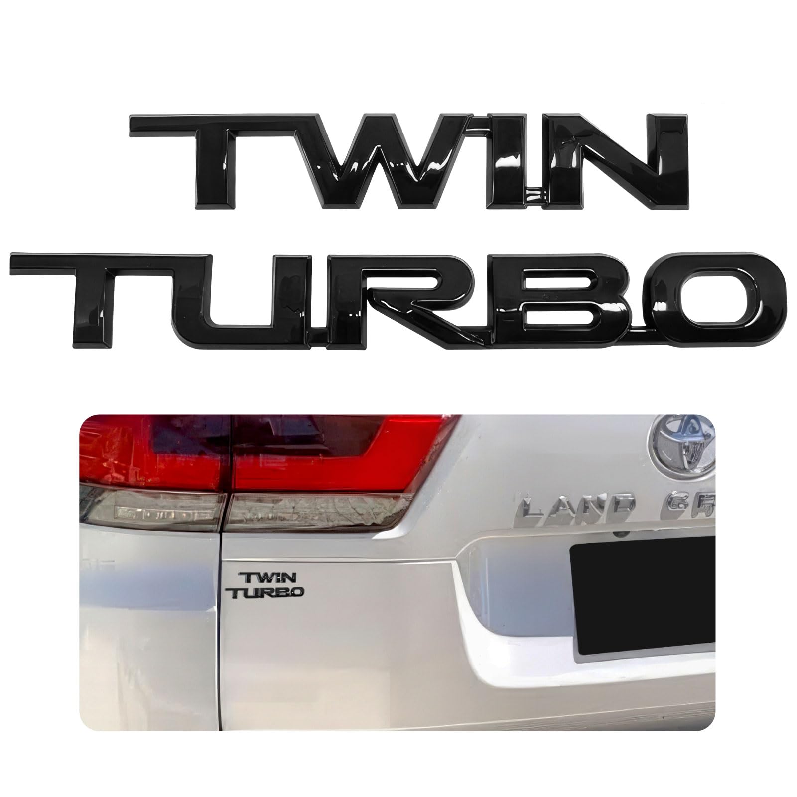 

Meliore External Land Cruiser Rank 300 Series TWIN TURBO Emblem Custom Accessory Parts Mirror Black Black чёрный