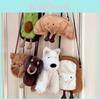 Croissant Plush Bag With Zipper For Women And Teens