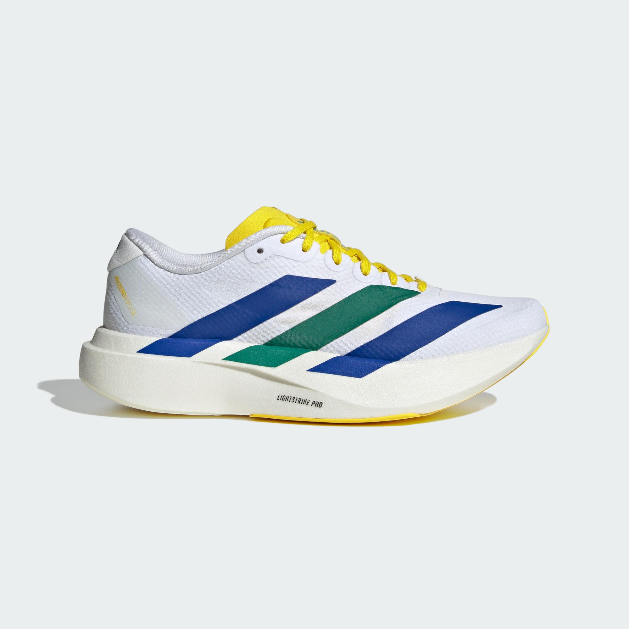 Adidas Adizero Evo SL Low top Running Shoes Women s White Yellow 36
