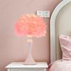Kreative Neue LED-Feder-Tischlampe Schlafzimmer Nachttisch Warm Romantisch Dekorative Atmosphärenbeleuchtung Lampen