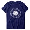 Women Casual Printing Short Sleeves  Loose T-Shirt Blouse Tops