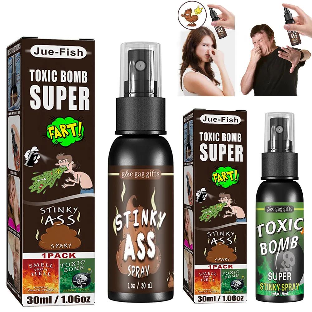 180-30ml Fart Gag Spray Prank Joke Plastic Smelly Stinky Gags Party Supplies Spray Can Stink for Adults Kids Non Toxic for Party