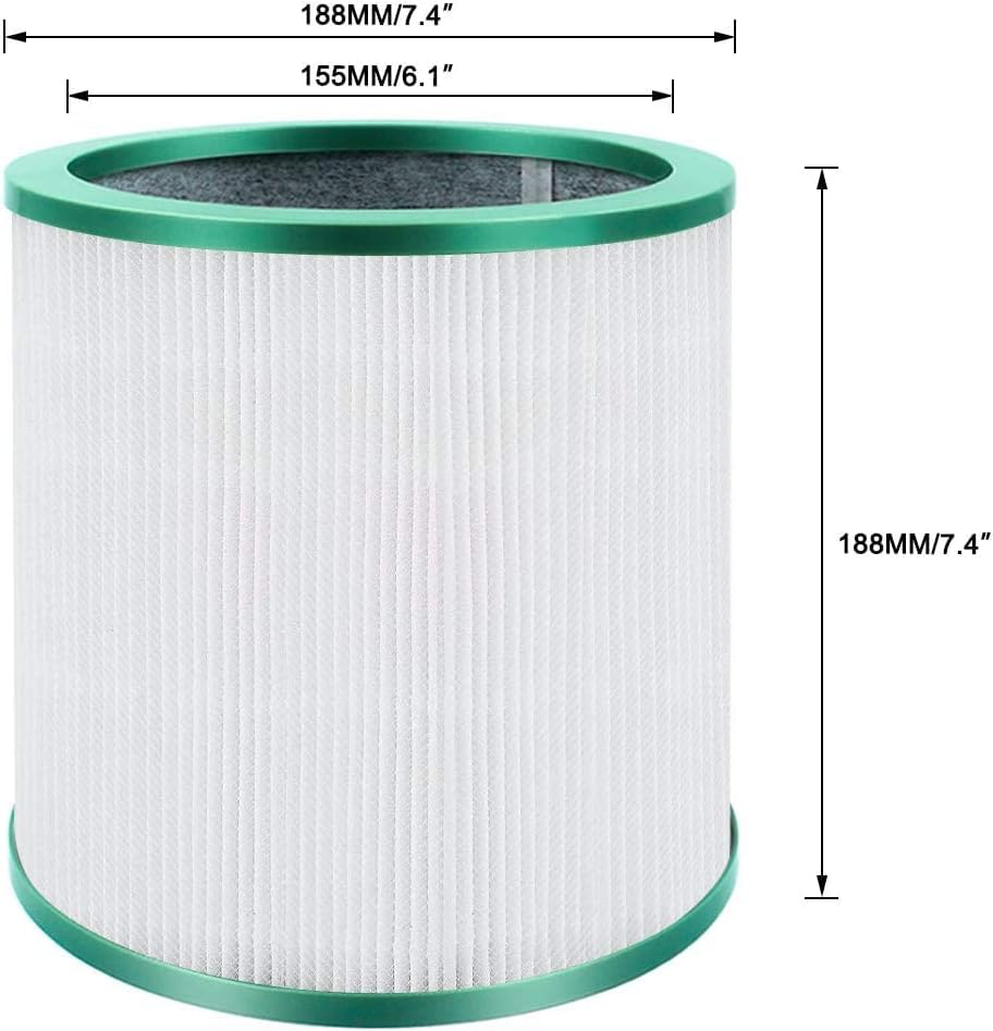 KIOMOKI Dyson Air Purifier Filter for BP01 Purifying Fan and Personal Fan TP00, TP02, TP03, AM11, (Air Only)