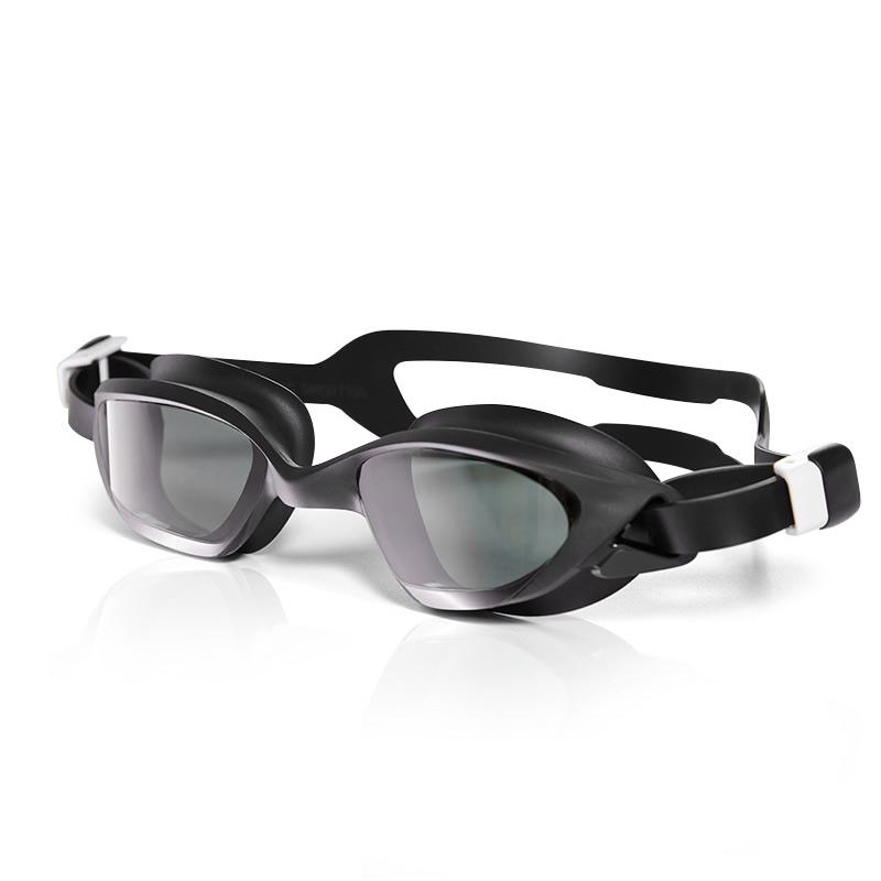 

1 шт. Взрослые Тренировочные Гоночные Профессиональные Очки для плавания HD Непротекаемые Антизапотевающие Удобные Мягкие 3D Присоски Очки для Водных видов спорта чёрный
