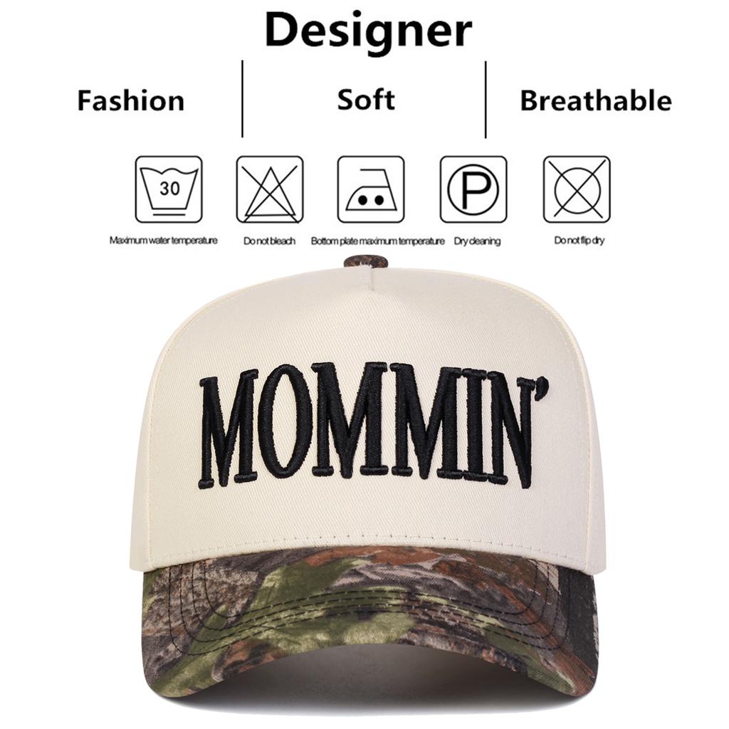 Baseball Stitching Embroidered Mommin Neutral Gender Women Men For Caps Spring Autumn Outdoor Adjustable Casual Hats Sunscreen Hat Sports Cap