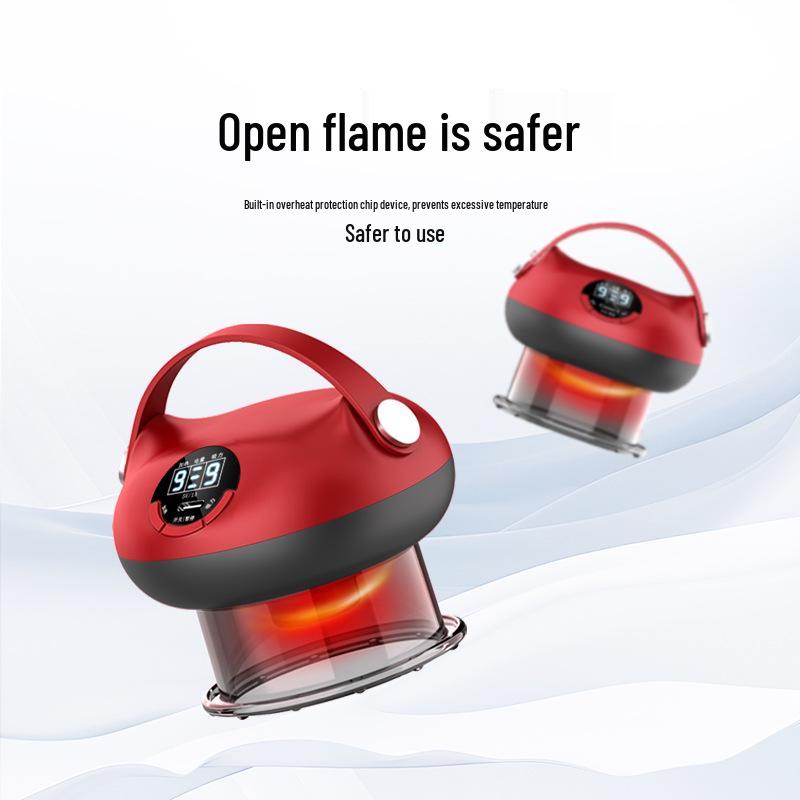 Portable Electric Heating Cupping and Guasha Vacuum Massager