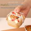 Square Oven-Safe Cupcake & Muffin Paper Baking Cups with Lids