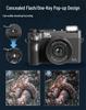 WD07 Retro Mirrorless Camera: 75MP 5K HD, Dual Front & Rear Cameras, Beauty Selfie