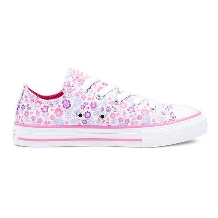 Converse Chuck Taylor All Star Low Top Abrasion Resistant Low Top Skateboard Shoes Blue Pink Unisex 670216C