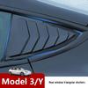Model 3 Seitenfenster Dreieckiges Dekoratives Patch mit Carbonmuster für Tesla