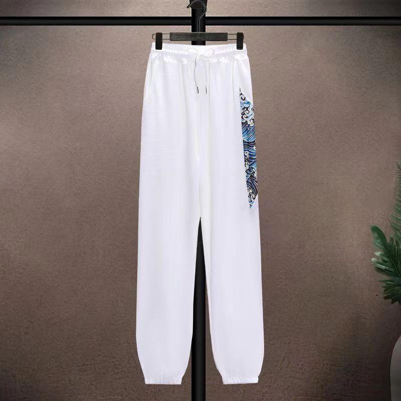 (Shirt + Trousers) Summer Shirts Men Fashion Cotton Shirts Men's Breathable Sets High Quality Shirts Two Piece Size