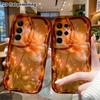 Phone Case: 2D Flat Samsung Galaxy A34 A35 S20 S22 S21 FE Plus Ultra Protective Case, Starlight Peach Rose, Christmas and Halloween Holiday Gift