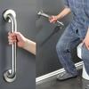 3pcs Stainless Steel Bathroom Safety Handrails - Easy-Install for Shower, Bathtub & Stairs, Bathroom Accessories Elderly Support