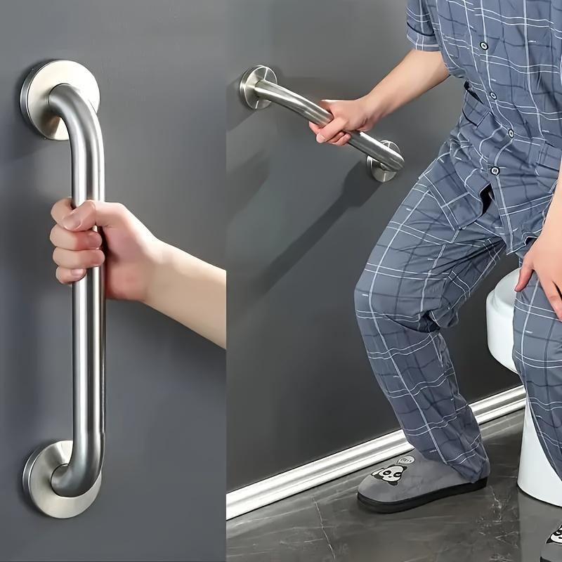 3pcs Stainless Steel Bathroom Safety Handrails - Easy-Install for Shower, Bathtub & Stairs, Bathroom Accessories Elderly Support