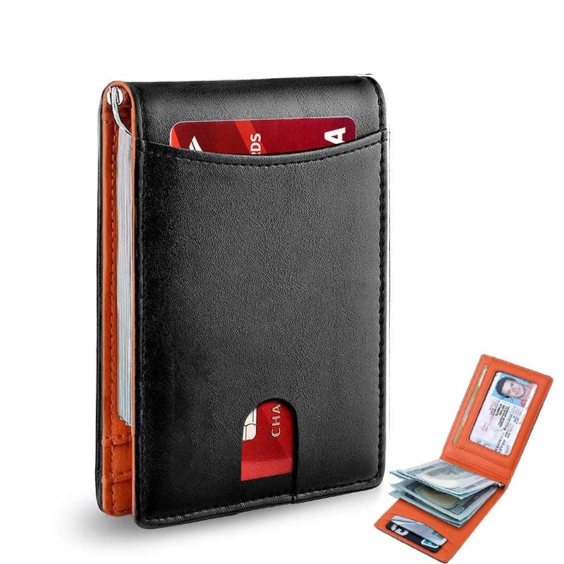 Rfid Customized Wallet & Card Holder Carbon Fiber Leather Minimalist Men Wallet Money Bag Personalized Gift Women Wallet Purse