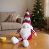 Christmas Gnome Festival Dwarf Doll Decorative Faceless Doll for Living Room Shelf Mantle Bedside Desk Counter Nightstand