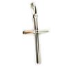 Altesse [L2991] - Pendentif argent 'Croix' argenté (rhodié) - 25x14 mm
