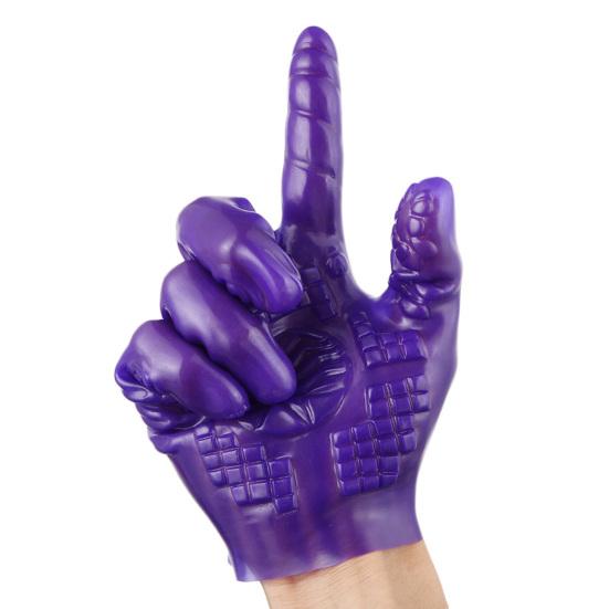 1Pc Masturbation Gloves Soft Perfect Fitting Halloween Gift PVC Sex Gloves Masturbation Erotic Finger Adult Products