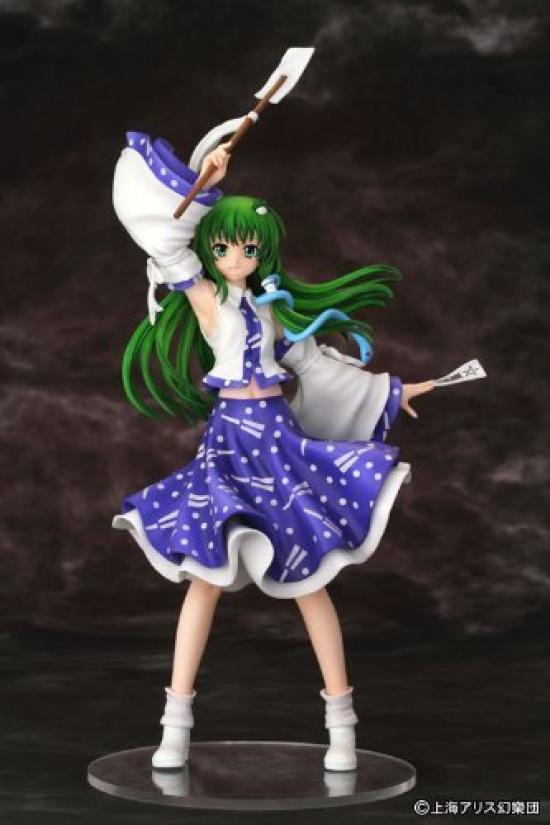Touhou Sanae the Enshrined Wind Human Scale PVC Painted Finished Project Kochiya, (1/8 Figure)