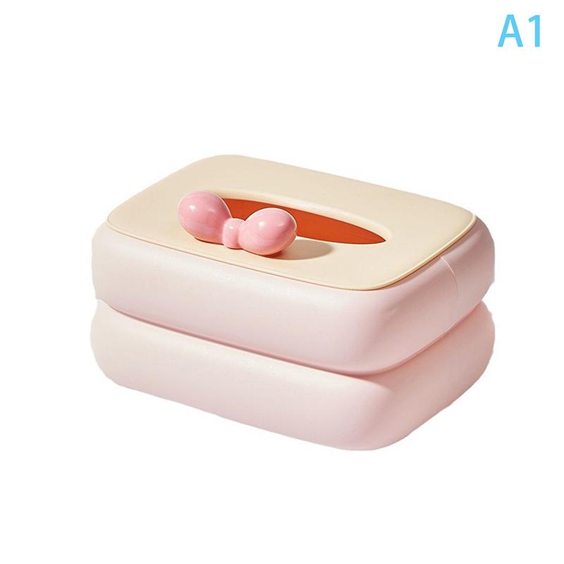 Color Tissue Box Organiser Desk Tissue Box Napkin Holder Portable Girl Wall Mounted Tissue Box With Lid Holder Living Room