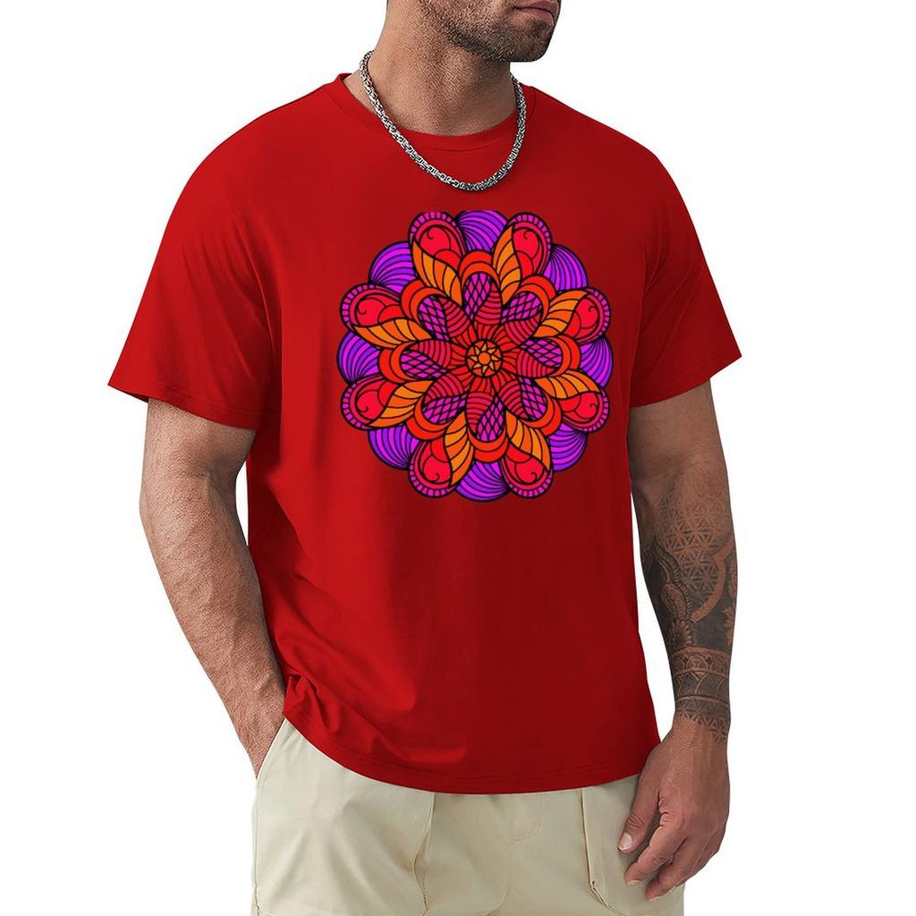 Mandala 16 T-Shirt Graphic Tee Shirt Sports Fans Anime Stuff Mens T Shirt