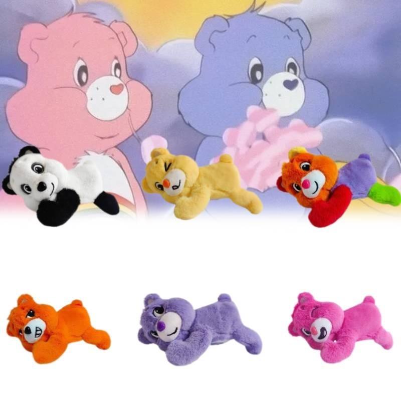 Adorable Plush Bear Refrigerator Magnet Cute Animal Novelty Rainbow Bear Toy Phone Stand