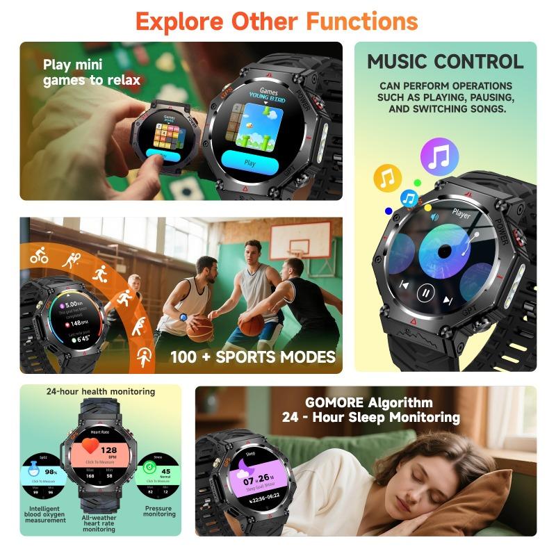 Bozhilun smart watch heart rate sleep bluetooth call sports multi-function positioning smart watch