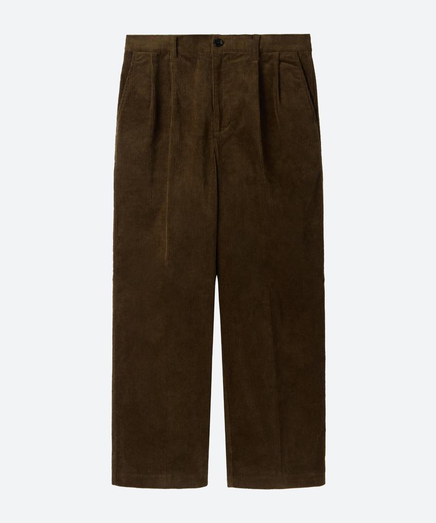 MOONSUN M.C Unisex, Corduroy Chino Pants / Brown