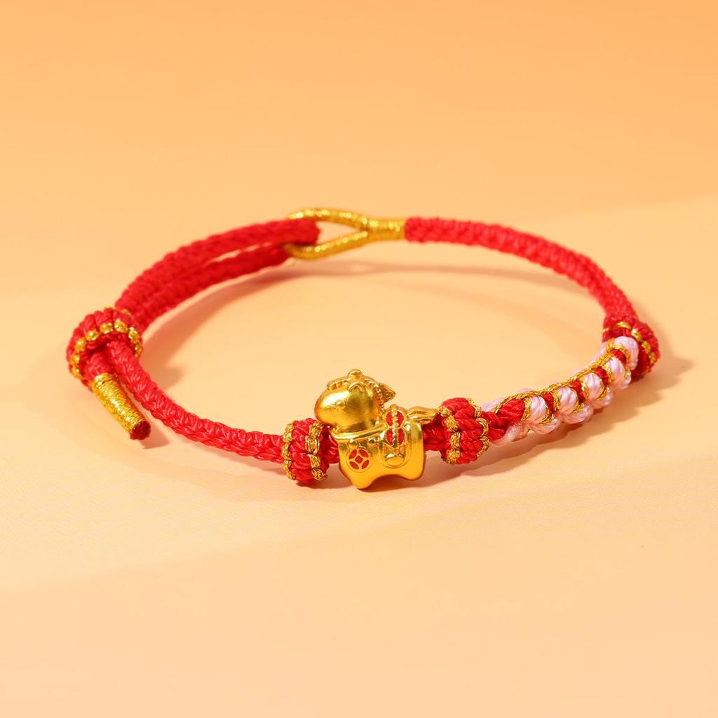 Year of the Horse Zodiac Bracelet - Red String Handmade Couples Charm for Men and Women, New Year Gift Jewelry