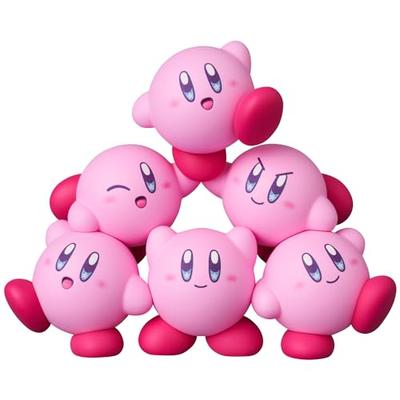 Medicom Toy UDF Ultra Detail Abbildung Nr. 814 Kirby aus den Sternen „Kirby Collection“ Ca. 80 mm Höhe Nicht maßstabsgetreu Bemalte fertige Figur