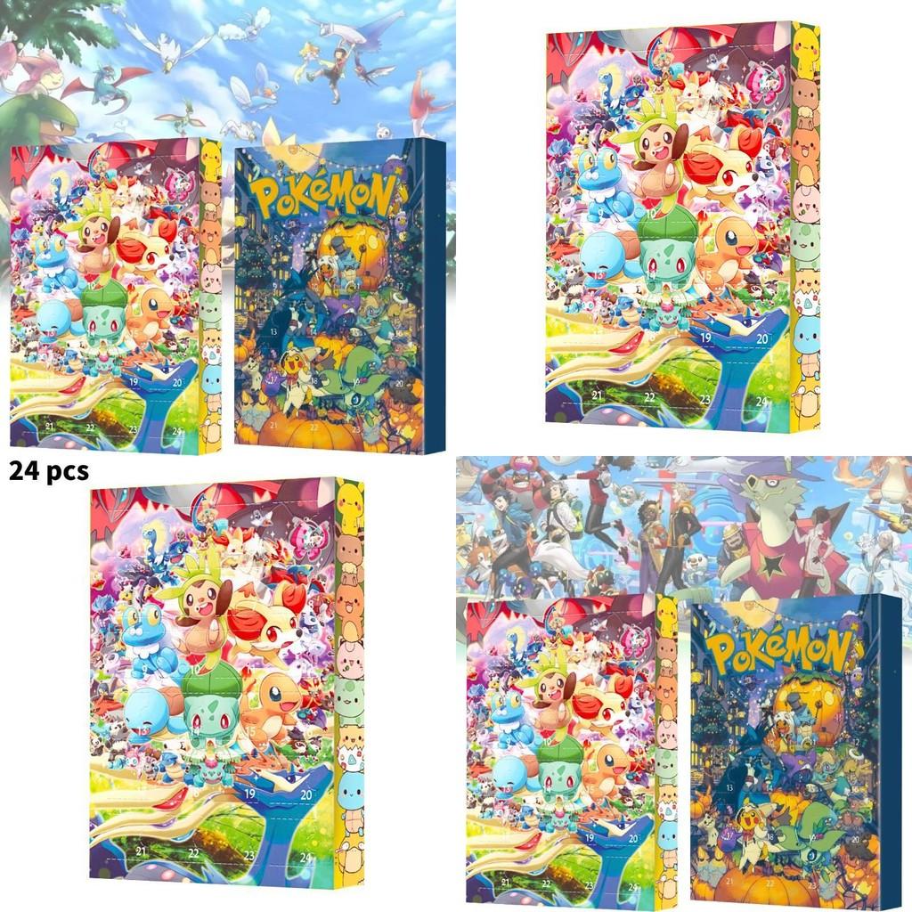 Exciting 2024 Pokmon Pocket Monsters Christmas Advent Calendar Box With 24 Blind Box Figures
