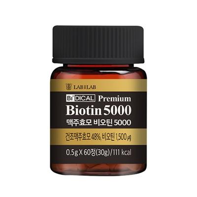 Lab On Lab Vidical Brewer's Yeast Biotin 5000 Nutrient, 60 δισκία, 1 μονάδα, Κορεάτικη υγιεινή τροφή