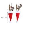 10pcs Christmas Cutlery Holder Bags Knife Fork Pocket Cover Tableware Set Bag 2025 Christmas Decoration For Home 2025 Noel Xmas