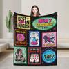 Dungeon crawler carl Princess Donut and Mongo Poster Soft Blanket For Couch Bed Funny Throw Blanket Spring Flannel Bedspread