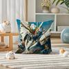 Mobile Suit Gundam Barbatos Lupus Anime Plush Pillow Cover Soft Short Plush Cushion Cover For Sofa Bedroom Home Decor Gift