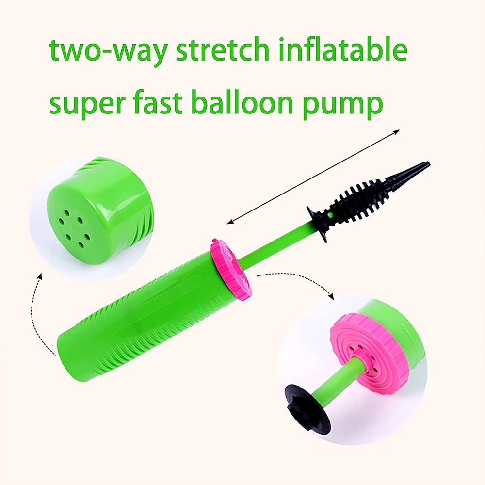 Balloon Pump Handheld Two-Way Dual Action - Hand Blower Air Pumper Balloons Ballon Inflator Pumping for Wedding Birthday Party