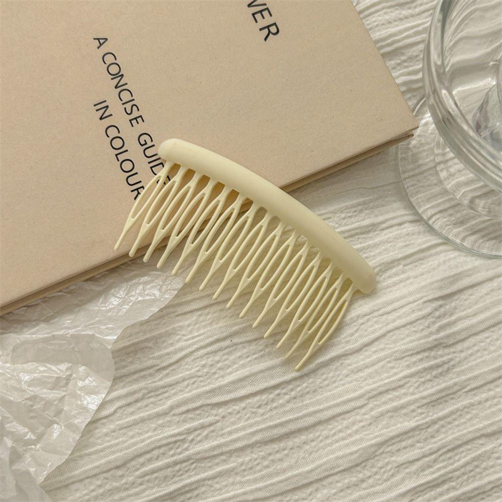 

15 зубів Жіноча заколка для волосся Головні убори Зламане волосся Шпильки Аксесуари для волосся Затискач для гребінця для волосся Жінки бежевий