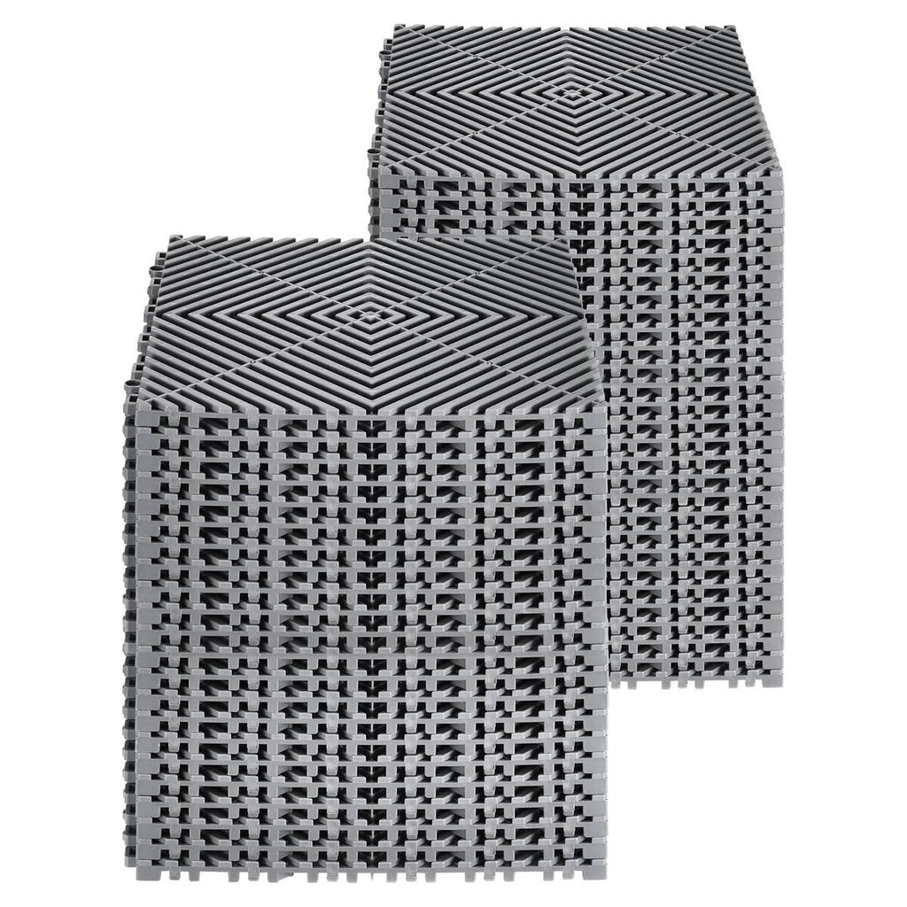 Drainage Mat Interlocking Drainage Cushion 12” X 12” Modular Floor Tile