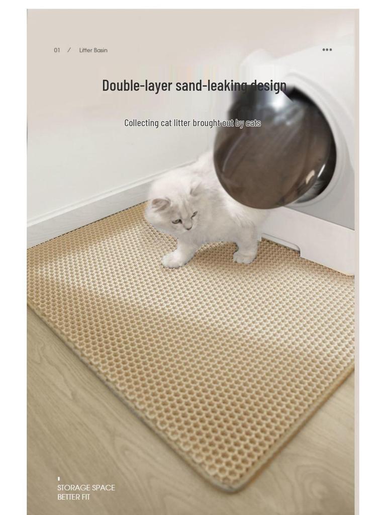 Wodoodporna mata pod kuwetę dla kota i podkładka do spania z podwójnej warstwy EVA