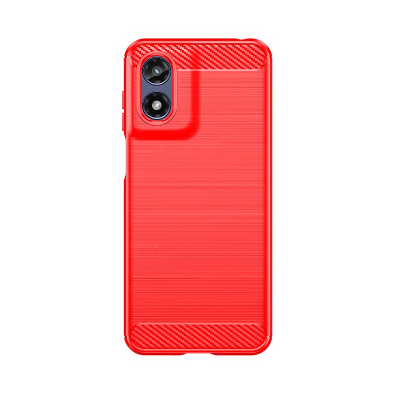 

Shock Resistant Protective Phone Case For Moto G Play 2024 Soft Silicone TPU Back Cover Phone Cases Moto G Play 2024 червоний