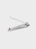 Silver Nail Clipper with Integrated Nail File