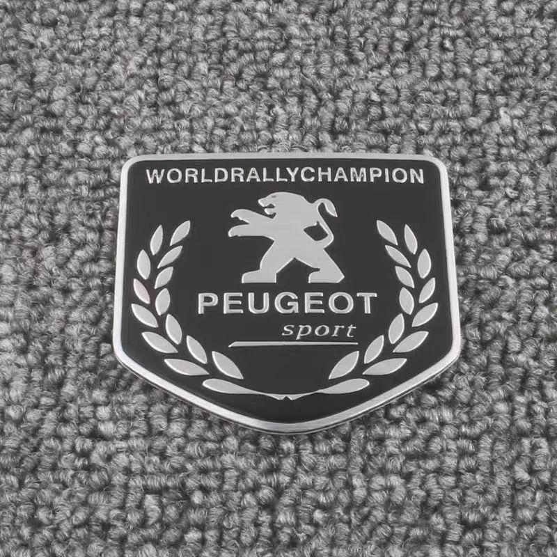 Car Styling Aluminum Alloy Badge Sticker Accessories For Peugeot 206 307 308 3008 207 208 407 4008 408 508 2008 5008 301 106 205