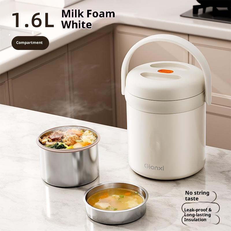 Gianxi Insulated Lunch Box For Office Workers Stainless Steel Large Capacity Bento Multi-Layer Lunch Carrier Bucket