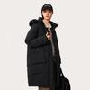 Li Ning Sports Trend Series Casual Simple Comfortable Loose Cold Resistant Warm Outdoor Solid Color Long Down Jacket Women Outerwear Black AYMU192-3